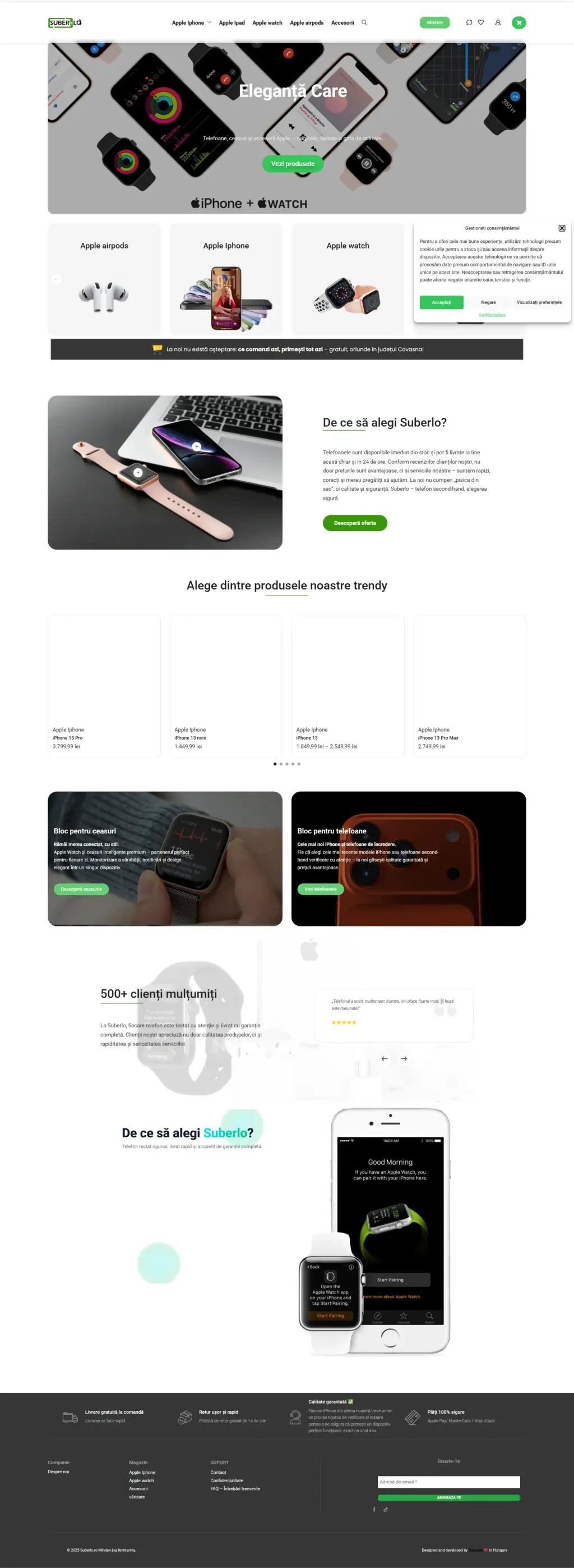 Suberlo.ro webshop screenshot